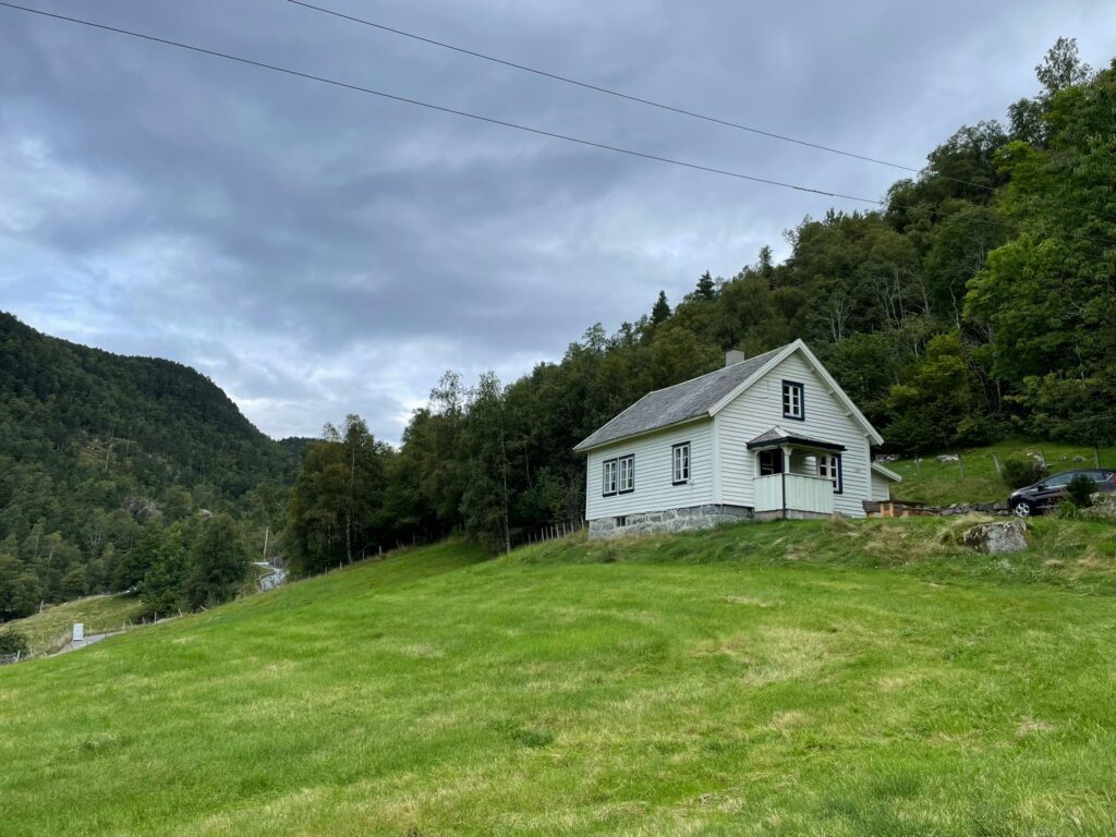 South Norway: Hjelmeland. Cabin/house at Fossane Gard