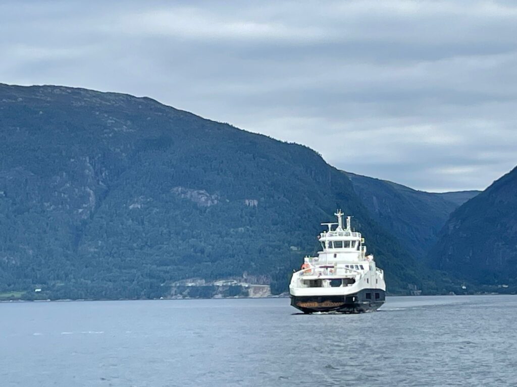 Ferry to Kinsarvik - view from Utne