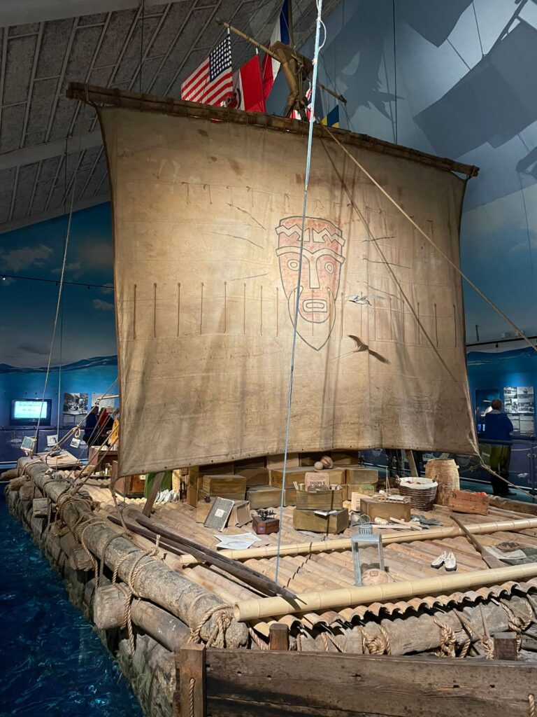 Kon Tiki museum Oslo: the original raft